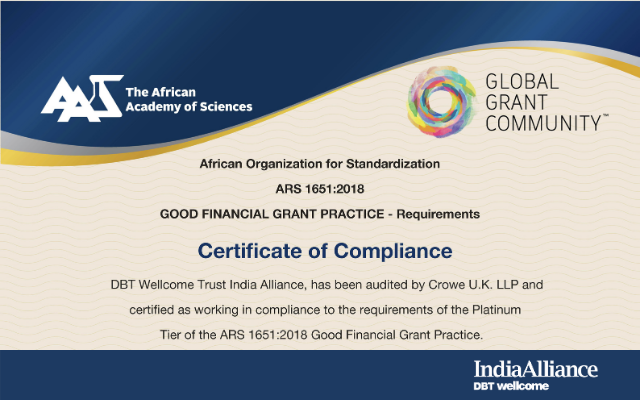 Science Funding Charity, DBT/Wellcome Trust India Alliance 